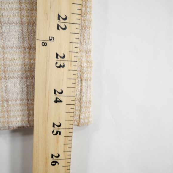 Vintage Usia Women's Tweed Dress Pants Cream Tan Elastic Waist Polyester Size 16 - Picture 11 of 11